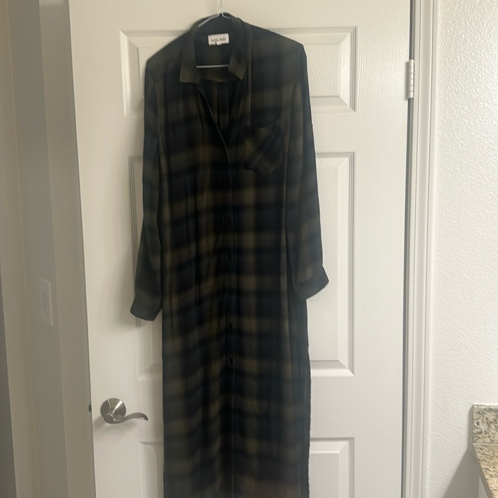 Bella Dahl Rolled sleeve Duster Dress